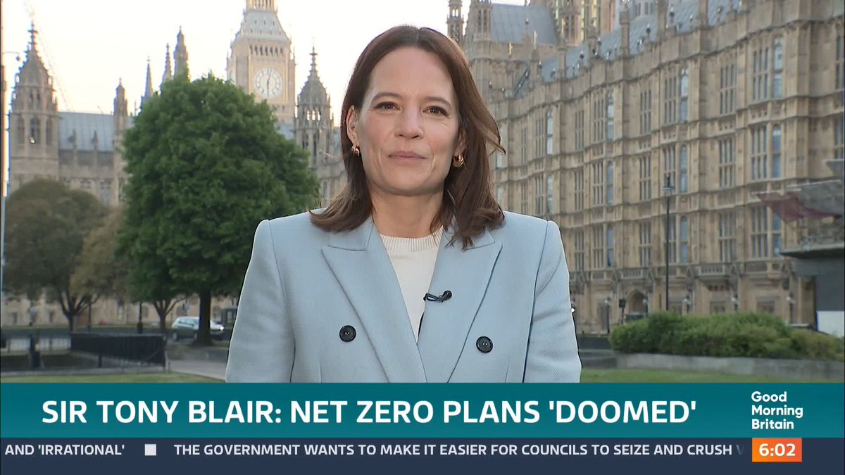 Plans for Britain to reach Net Zero by phasing out the use of fossil fuels are 'irrational' and 'doomed to fail'. That's according to former Labour leader Sir Tony Blair. @louisajamesitv has the latest.
