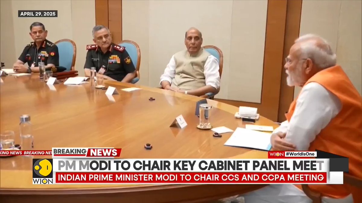 #NewsAlert | Indian PM Modi to chair Cabinet Committee on Political Affairs meeting amidst tensions with Pakistan after Pahalgam attack. After CSS talks, PM has given forces full freedom to decide India’s response. Sidhant Sibal joins @saroyahem with the latest