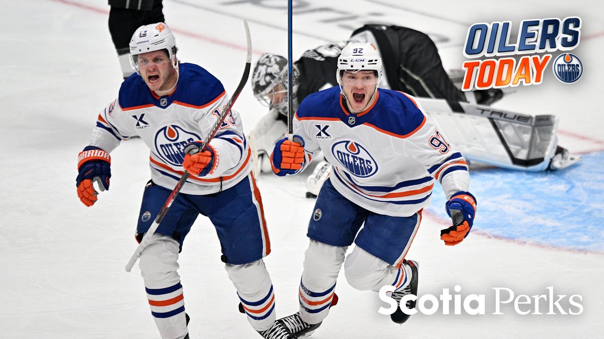 "Tonight, guys stepped up &amp; made plays." The #Oilers commanded the pace &amp; executed their game plan right from the drop of the puck as they downed the Kings 3-1 to take the series lead. Tony Brar 🚀 has your @Scotiabank Perks summary.