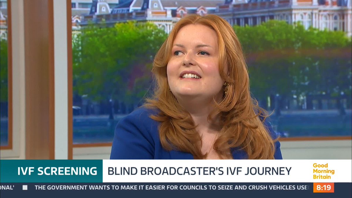 Award-winning blind presenter and disability activist Lucy Edwards👩🏻‍🦯 and her husband have decided they want to start a family, but have made the very personal choice to undergo a special type of IVF to remove the gene that led to Lucy going blind aged 17.