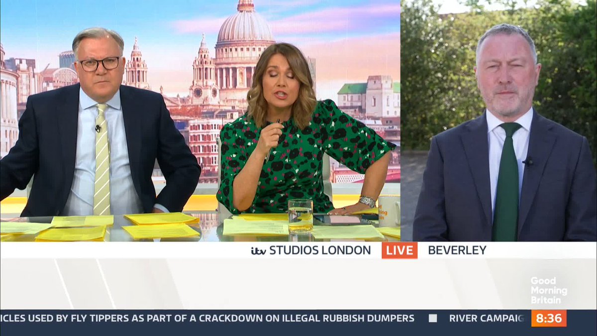 'If things aren't being done now, what is the point in what you're suggesting? Susanna Reid questions Environment Secretary Steve Reed MP about new plans to clamp down on fly-tippers.