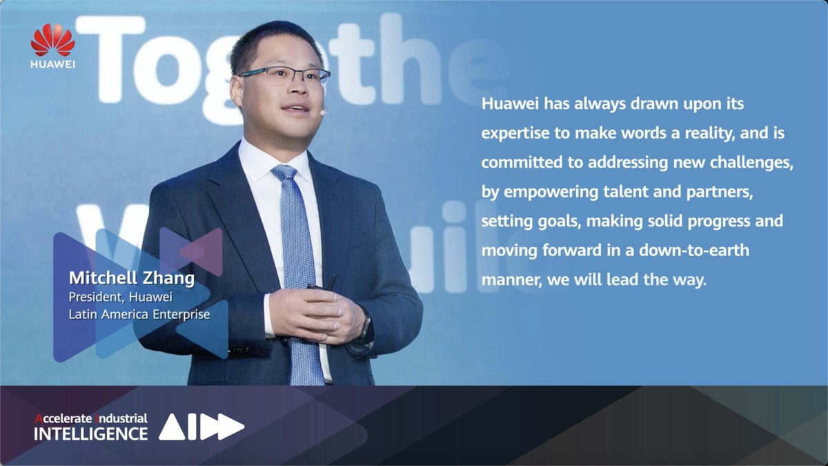 🌎 During the #Huawei Eco-Connect Summit Mexico 2025, Mitchell Zhang, President of Huawei Enterprise LATAM, will share his vision on how Huawei has always relied on experience to turn words into reality. 🔝 Mitchell Zhang will remind us that the accumulated experience in the tech sector has been key to facing new challenges, allowing Huawei to maintain its commitment to innovation and leadership. Thanks to this approach, the company continues to drive digital transformation globally, adapting quickly to the changing market needs and offering solutions that truly make a difference for its customers and partners. 🌎 In a fast-moving world, Huawei continues to demonstrate how experience and commitment are the pillars to navigate and overcome any challenge. 🔍 Don't miss this inspiring message from Mitchell Zhang at the most anticipated event in the region. 🔍 Follow every part of the event: 📍 Grow Together, Win the Intelligent Era.