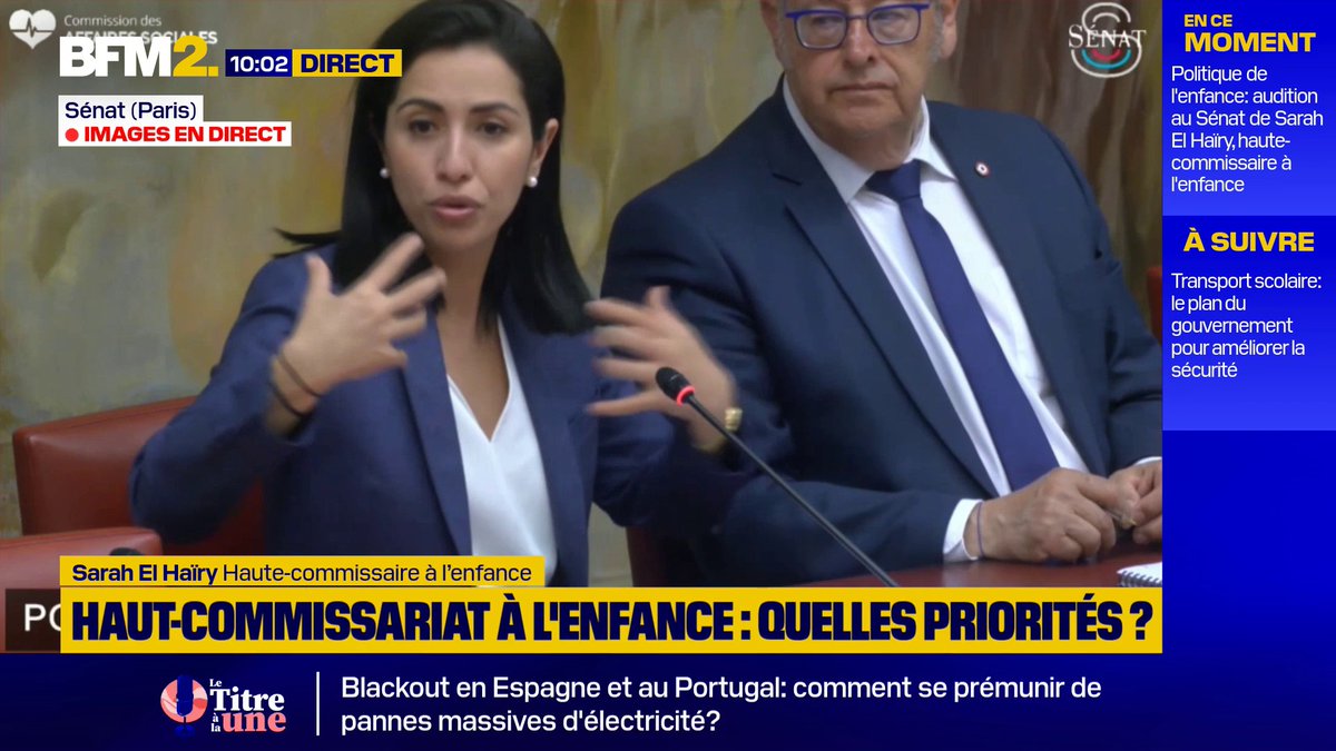 💬 "On a des réseaux sociaux qui amènent à la prostitution des mineurs avec la banalisation de la vente de vidéo, de photos" Sarah El Haïry, haute-commissaire à l’enfance, pointe du doigt la responsabilité de certains réseaux sociaux qui contribuent à la prostitution des jeunes