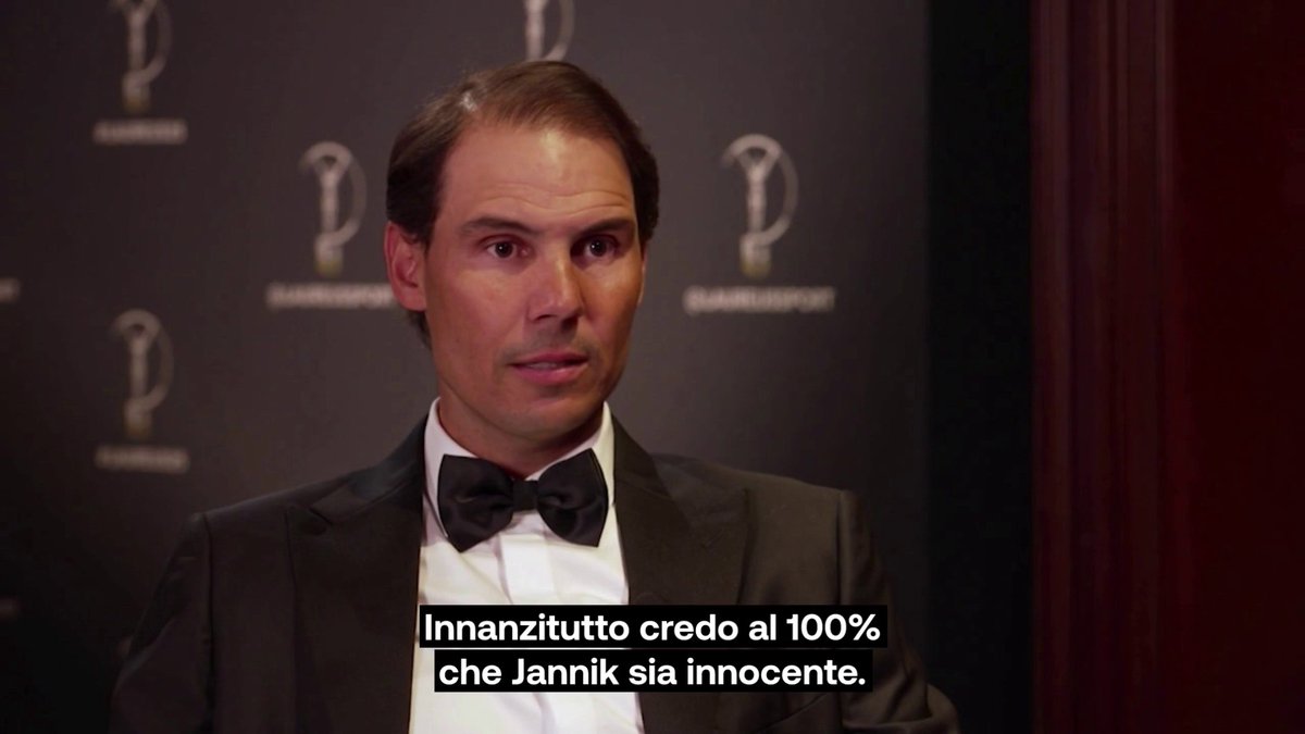 🗣️ Rafa Nadal: "Credo al 100% nell'innocenza di Jannik Sinner"