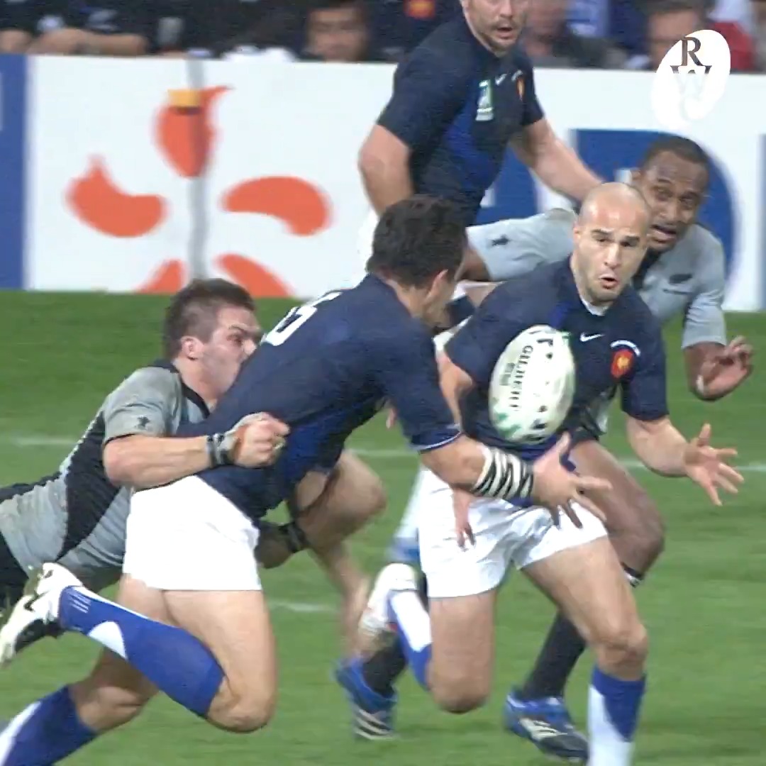 The biggest upset in Rugby World Cup history? 😱 This Frederic Michalak and Yannick Jauzion combo is definitely up there 🇫🇷 #RWC2007 | France Rugby