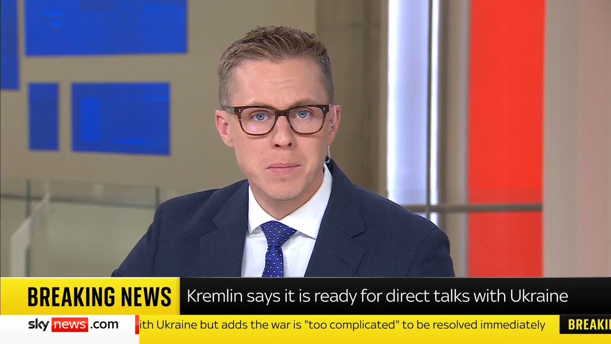BREAKING: The Kremlin has said the war in Ukraine is too complicated to be resolved immediately. Sky's Gareth Barlow has the latest Live updates ➡️ 📺 Sky 501, Virgin 602, Freeview 233 and YouTube