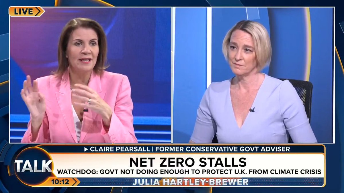 Julia Hartley-Brewer slams Net Zero secretary Ed Miliband for his "catastrophic" policies, as a watchdog says the Government is 'not doing enough' for the climate crisis. "We are talking about major impacts on our lifestyle - people simply won't put up with it!" Julia Hartley-Brewer