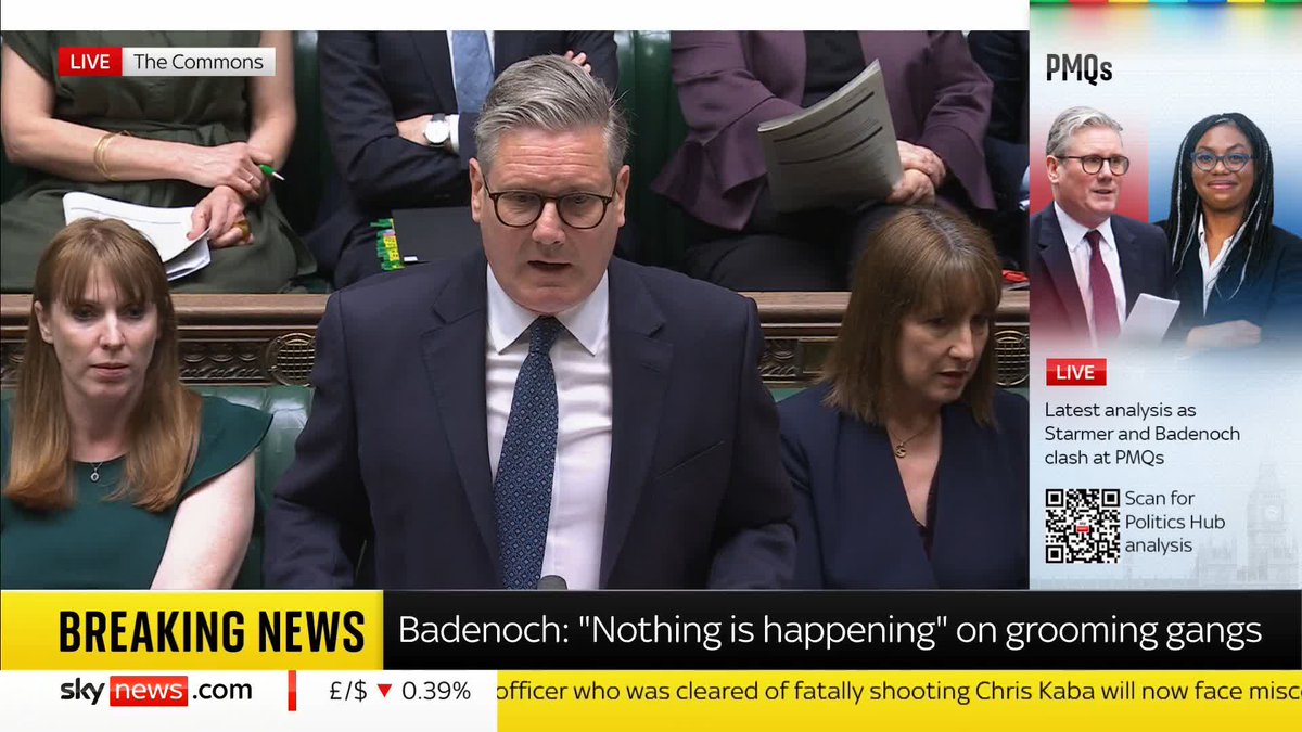 The PM argues that the leader of the Conservatives Kemi Badenoch 'stayed silent' on the grooming gangs scandal when she was last in government. 📺 Sky 501, Virgin 602, Freeview 233 and YouTube
