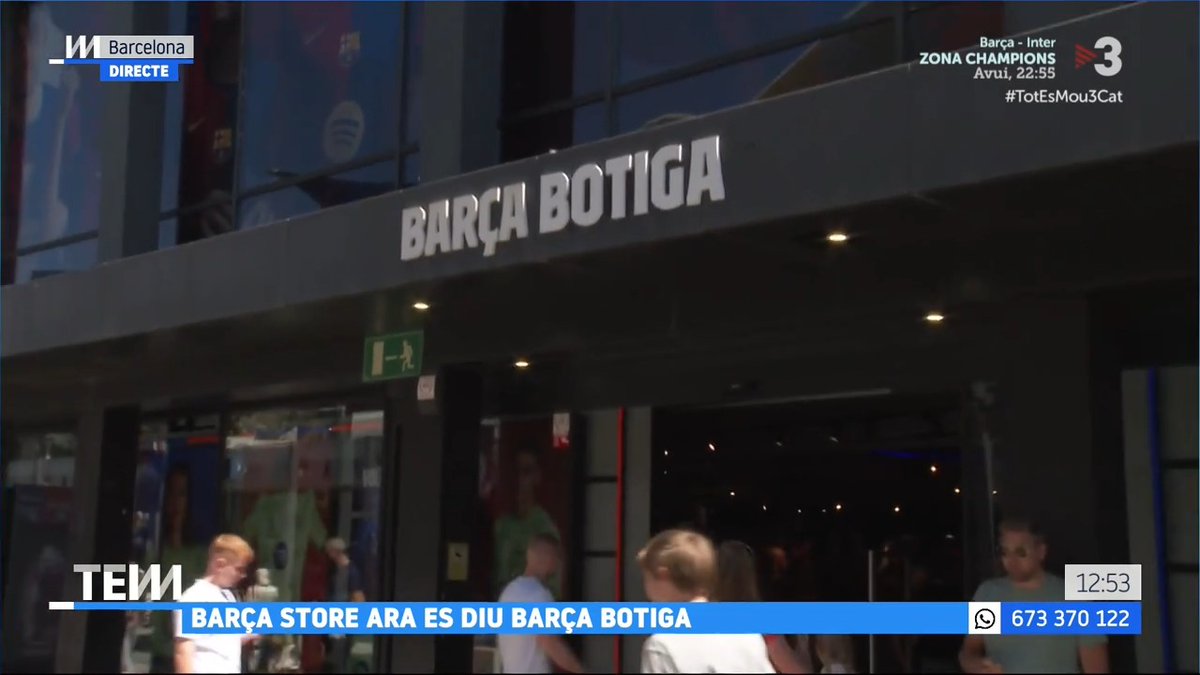 🔴 Barça Store ara es diu Barça Botiga El FC Barcelona decideix catalanitzar el nom dels seus establiments #TotEsMou3Cat ▶