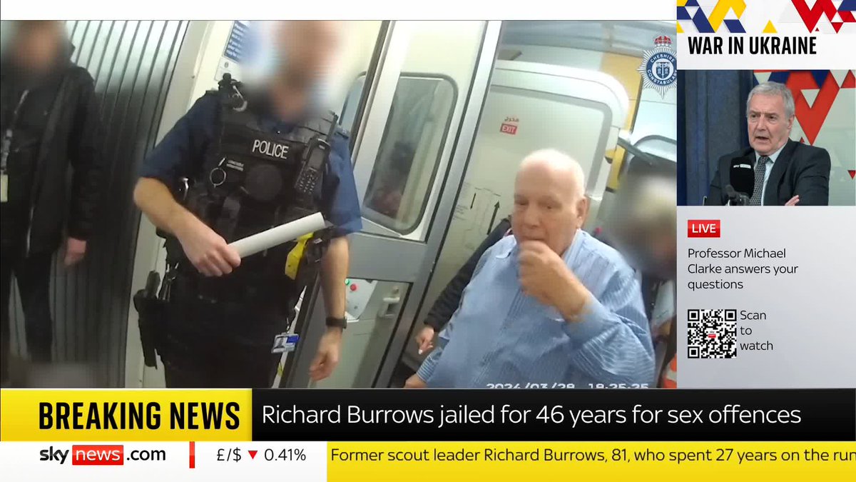 BREAKING: Serial paedophile Richard Burrows has been jailed for 46 years for numerous sexual offences against young boys Full story 📺 Sky 501, Virgin 602, Freeview 233 and YouTube