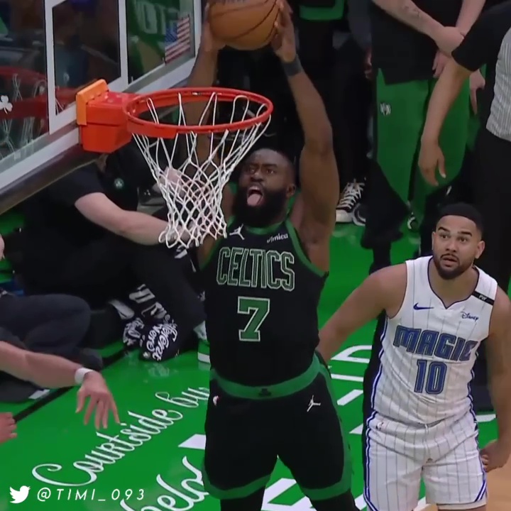 The bounciest Jaylen Brown has looked so far this playoffs: