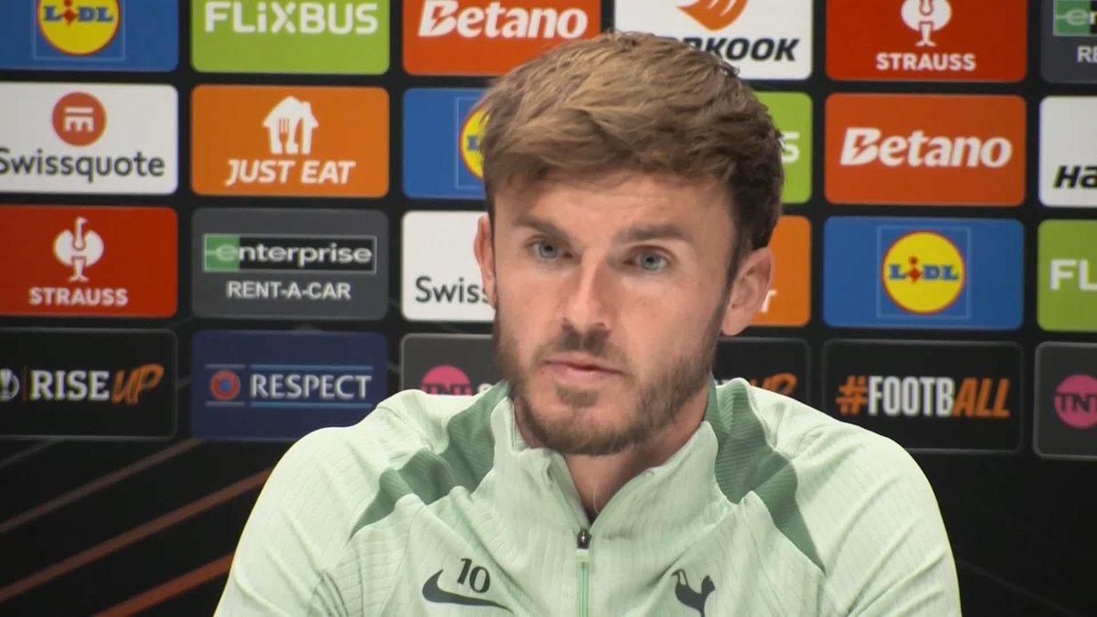 "We're behind the manager 100% - I think he's a great man!" 🤝 James Maddison on Tottenham Hotspur head coach Ange Postecoglou 💬