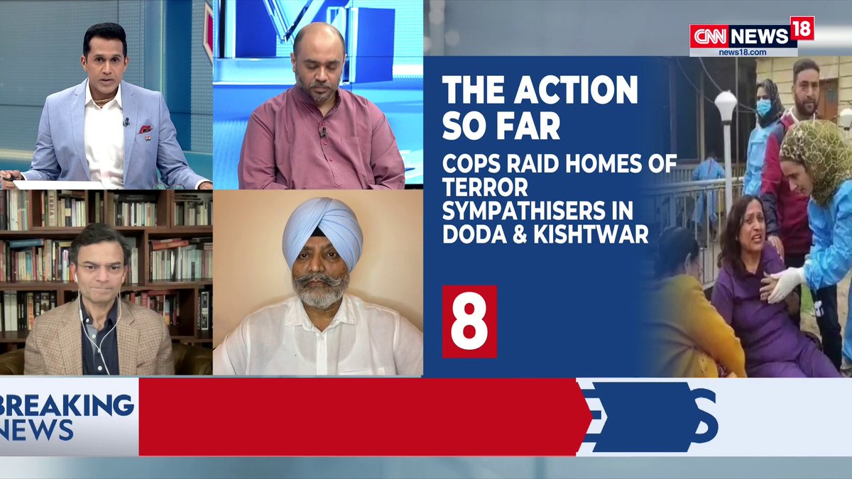 If a person like Hashim Musa has been operating in Jammu and Kashmir for a while, why have we not been able to get him? Lt. Gen. (R.) KJS DHILLON🇮🇳 & Senior Fellow, IPCS Abhijit Iyer-Mitra & Author Anand Ranganathan with views Anand Narasimhan🇮🇳 | #TheRightStand #KashmirTerrorAttack #IndiaPaksitan
