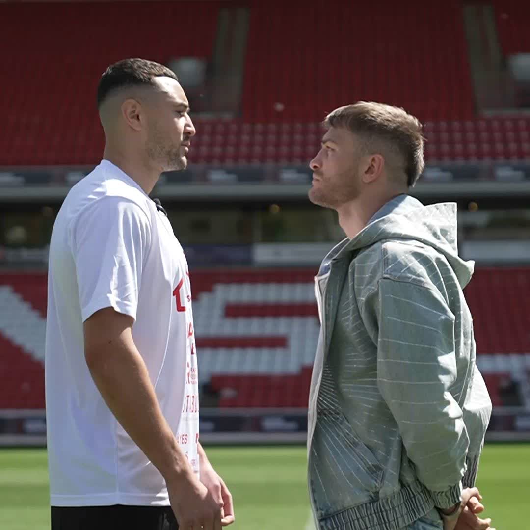 Callum Simpson and Ivan Zucco FACE-OFF at Oakwell Stadium 👀 #SimpsonZucco | June 7 | Live on Sky Sports