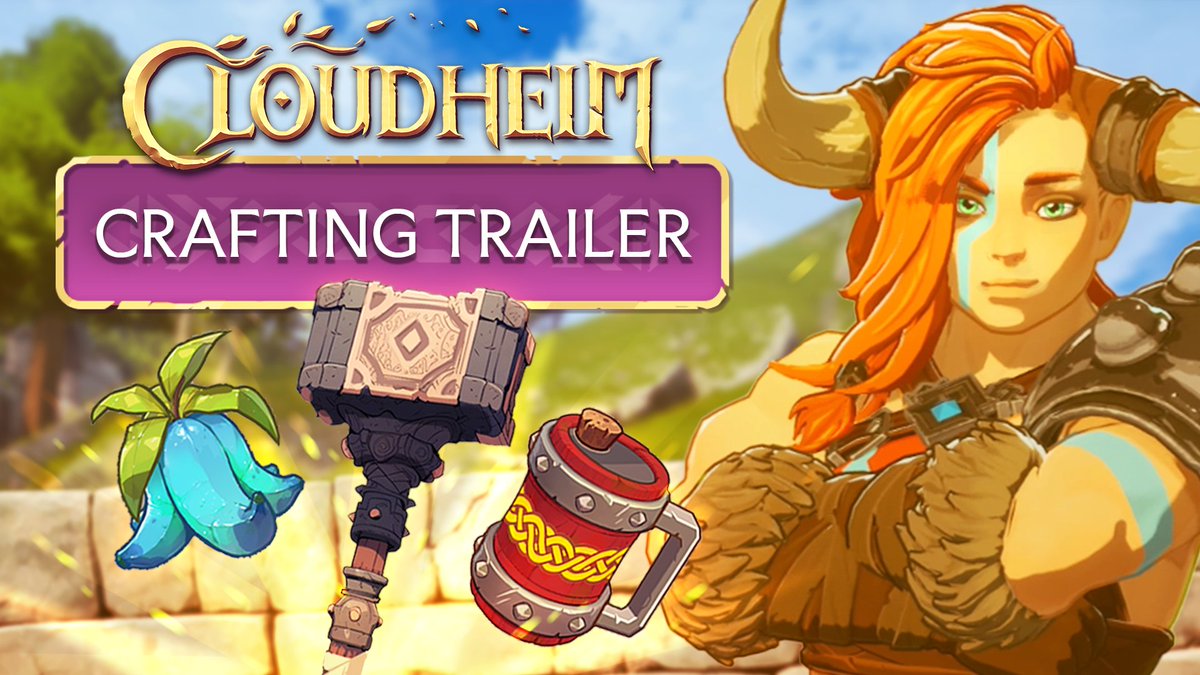 Craft. Sell. Upgrade. Repeat. ⚒️ Wishlist Cloudheim, 1–4 player co-op action RPG with immersive crafting, a flying shop in the sky, and chaotic combat.