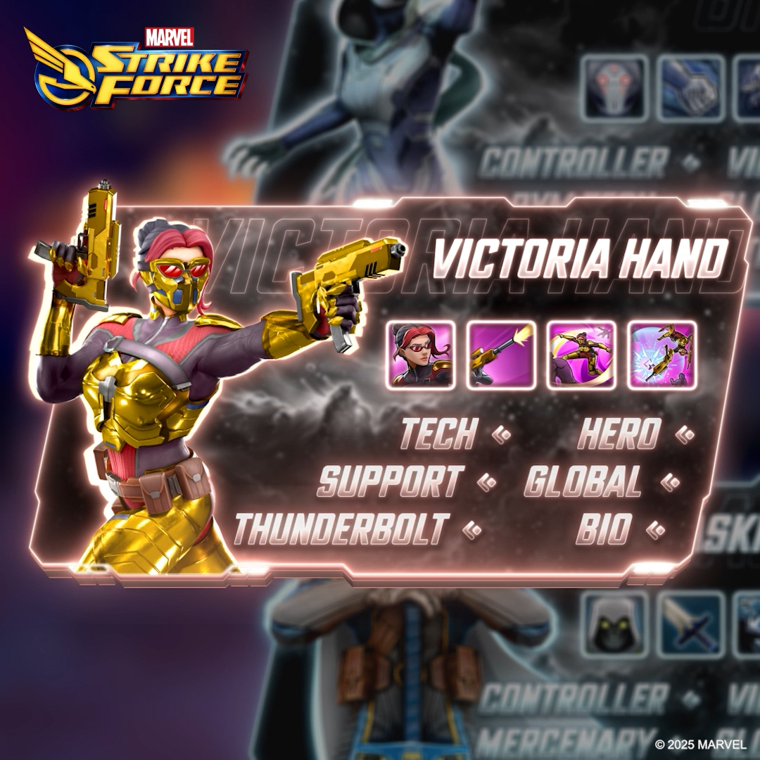 Thunderbolts incoming. Victoria Hand is about to join #MARVELStrikeForce!