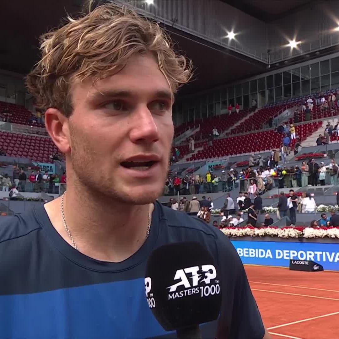 It's your first Masters 1000 QF on clay. Are you surprised to be at this stage? Jack Draper: No, not really... It feels good to try to keep on proving to myself &amp; everyone else that I'm a good player on this surface &amp; I'm dangerous. #MMOpen