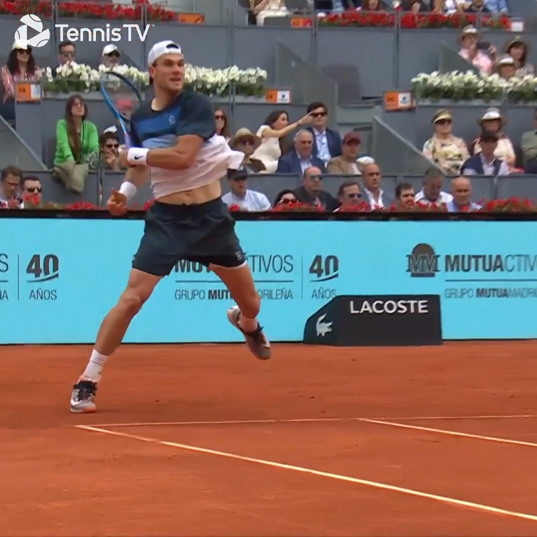 In love with this camera angle 😍 jack draper #MMOpen