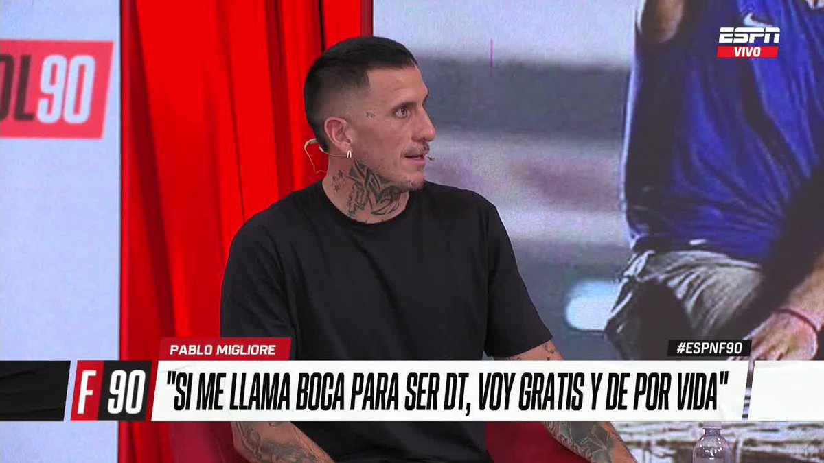 "SI ME LLAMA BOCA PARA SER DT, VOY GRATIS Y DE POR VIDA" ✍🏻 Pablo Migliore 📺 #DisneyPlus | #ESPNF90