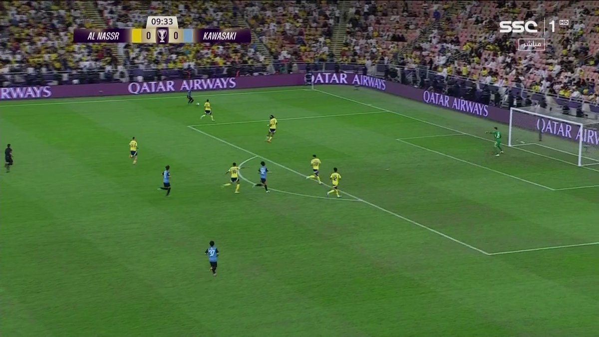 🚨🚨🚨🚨🚨🚨🚨🚨🚨🚨🚨🚨🚨🚨 هدف خيااااااااااااااااالي كاواساكي الاول على النصر! 😨😨😨😨😨😨😨