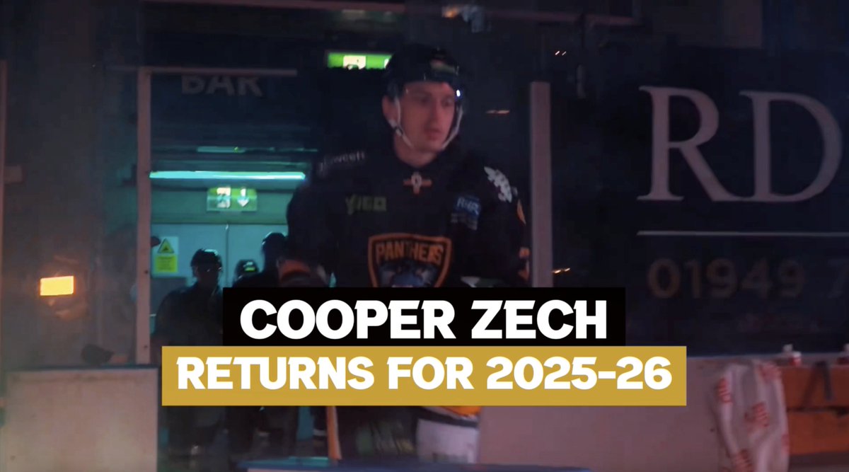 HE’S BACK, #PanthersNation! 📣 Defenceman Cooper Zech is returning to the black and gold for the 2025-26 season! Who’s buzzing to see Coop back on the blue line? 😼