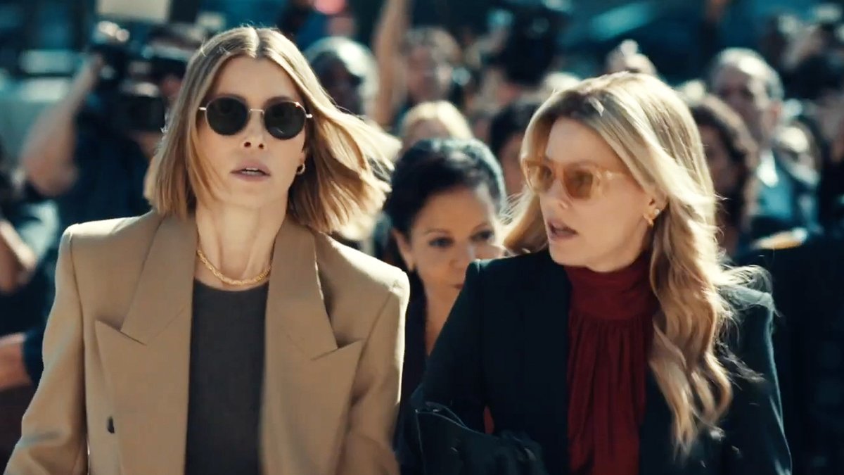Jessica Biel and Elizabeth Banks star in the new murder mystery series #TheBetterSister. Premiering May 29 on Prime Video.