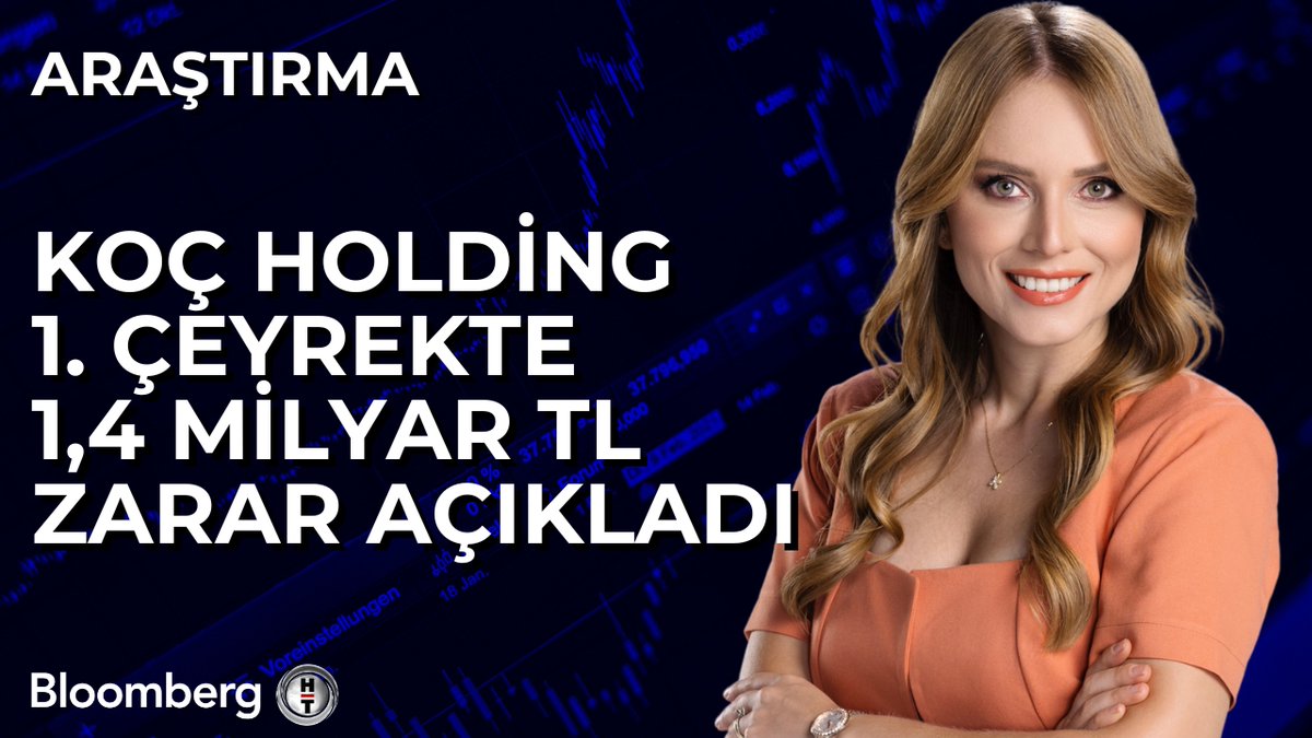 📍 Koç Holding 1. çeyrekte 1,2 milyar TL zarar beklentisine karşı 1,4 milyar TL zarar açıkladı. Bloomberg HT Araştırma Analisti Sevcan Ersözlü (Sevcan Ersözlü) aktardı.