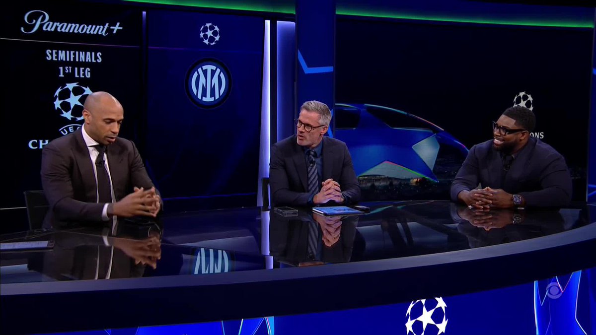 "To be able to compete like they are doing in the league, in the #UCL... Is just outstanding." Thierry Henry has been impressed with Barcelona's form this season 👏