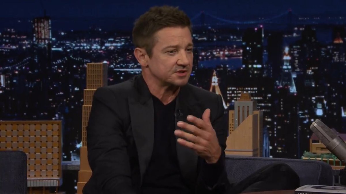 .Jeremy Renner shares how his outlook on life has changed after his near-fatal snowcat accident in 2023. #FallonTonight