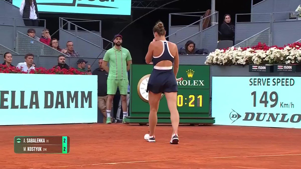 Bringing the heat...🔥 Marta Kostyuk | #MMOpen