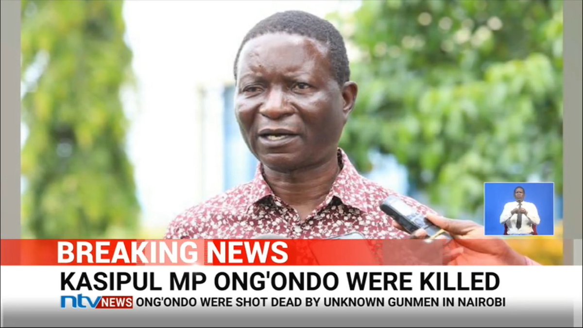 KASIPUL MP Charles Ong’ondo Were shot dead by a gunman on a motorcycle on Ngong Road in Nairobi