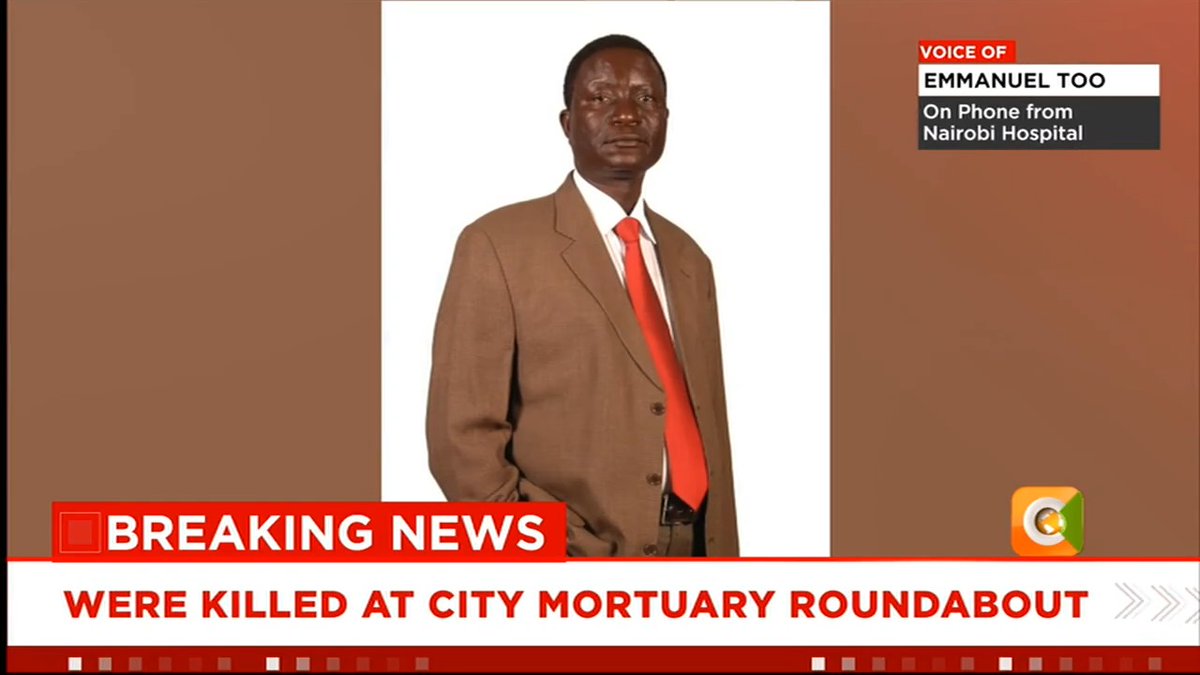 Update: Kasipul MP Charles Were shot dead Were shot by gunmen on motorbike Were killed at City Mortuary roundabout Were had complained about his security about 3 months ago #JKLive Ayub Sh Abdikadir