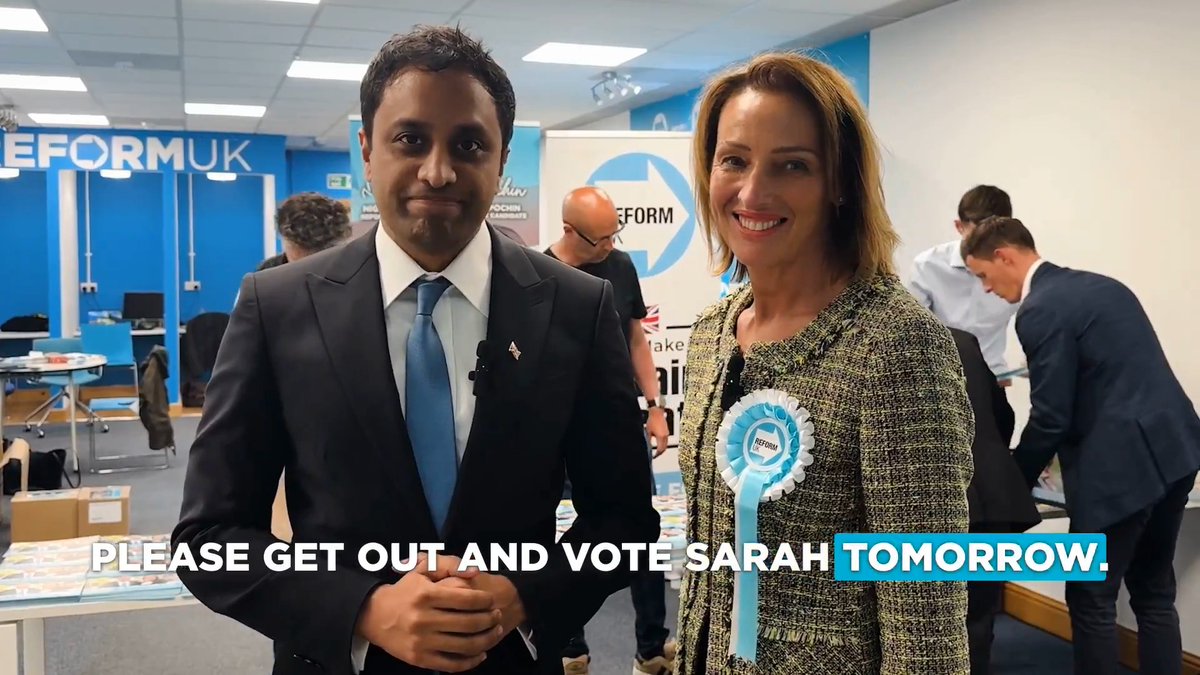 Reform’s Get Out the Vote machine in Runcorn is primed and ready! 🇬🇧
