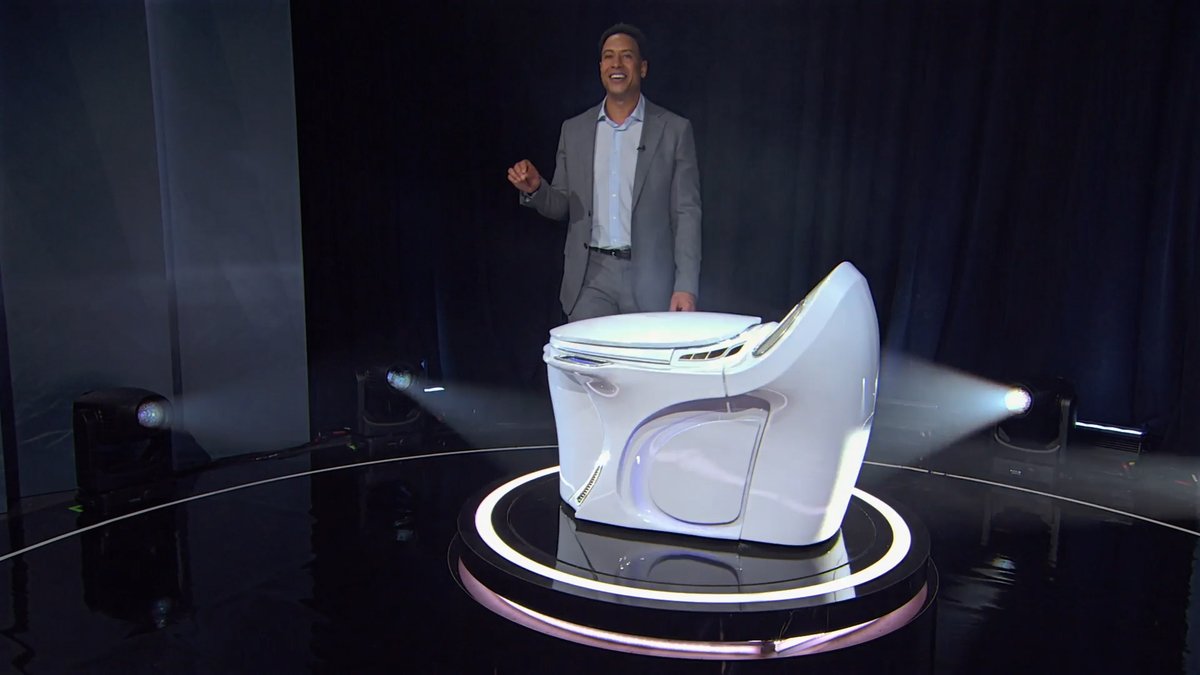 Don't throw your money down the toilet — throw it into this toilet. #YourFriendsAndNeighbors — New episode Friday