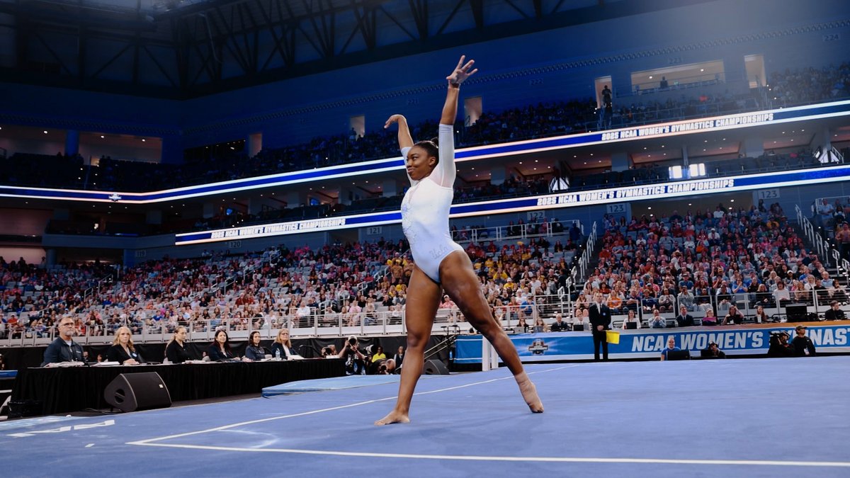 The last floor exercise routine of Chae_Jada’s collegiate career was the fourth different routine she performed this season. Iconic. 👏