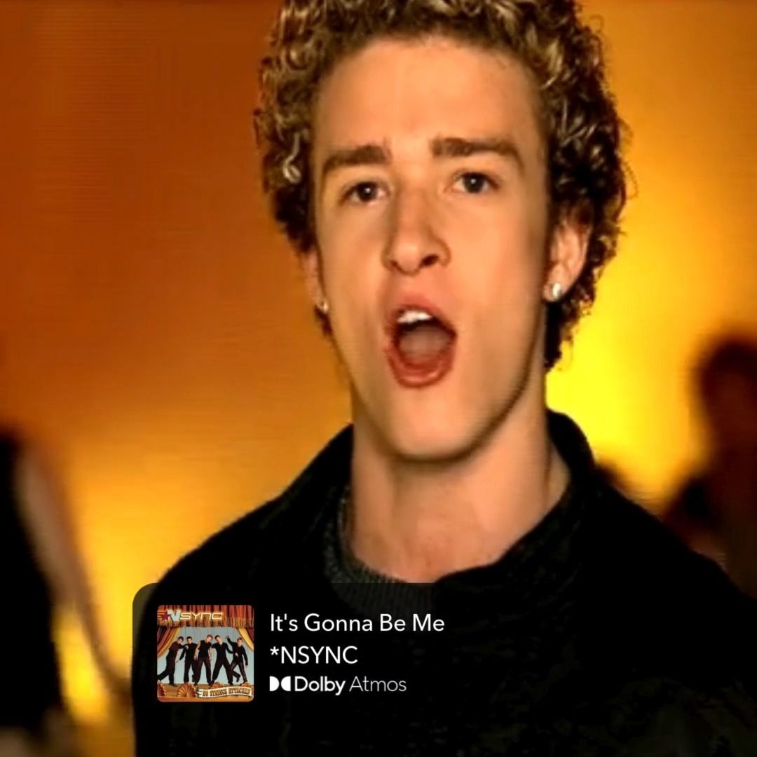 It’s that time of year again… and the Y2K nostalgia hits even harder when you listen in #DolbyAtmos *NSYNC 🎶 #ItsGonnaBeMay #NSYNC