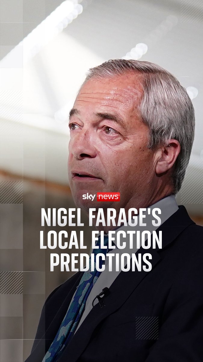 The Leader of Reform UK Nigel Farage MP sat down with Sky's Political Editor Beth Rigby ahead of tomorrow's local elections. Read more: