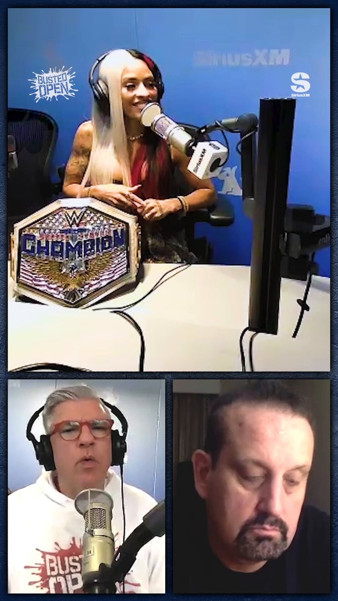 Wanna have ZV take you behind the scenes of her big U.S. Title win on #SmackDown ? You can hear the entire interview NOW on the #bustedopen247 Podcast!