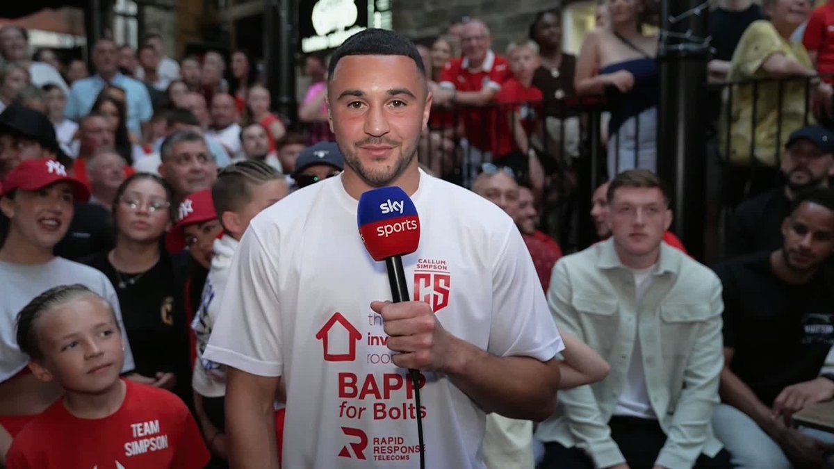 "Anyone at super middleweight" Callum Simpson fancies his chances against Chris Eubank Jr or Ben Whittaker ๐ฅ