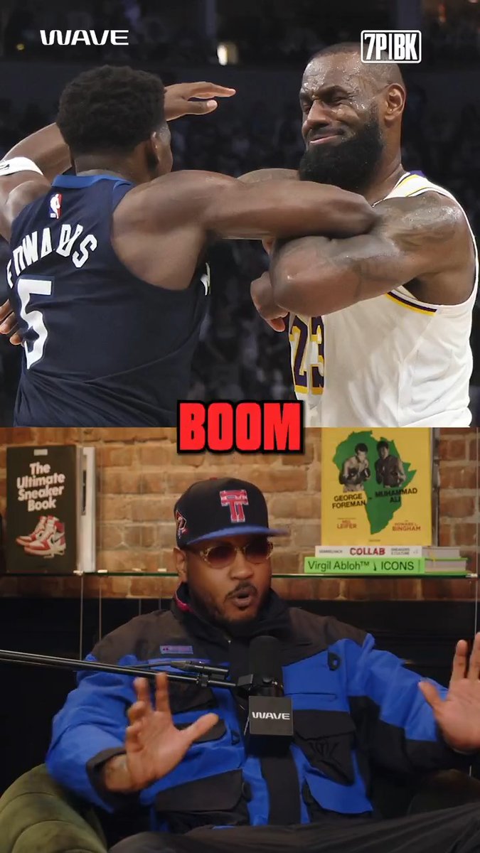Anthony Edwards' ENERGY toward taking out LeBron &amp; Luka has Melo hype 🫡 "He 5-yard checked [Bron] at half court with 2 hands ... not everybody want that type of action."