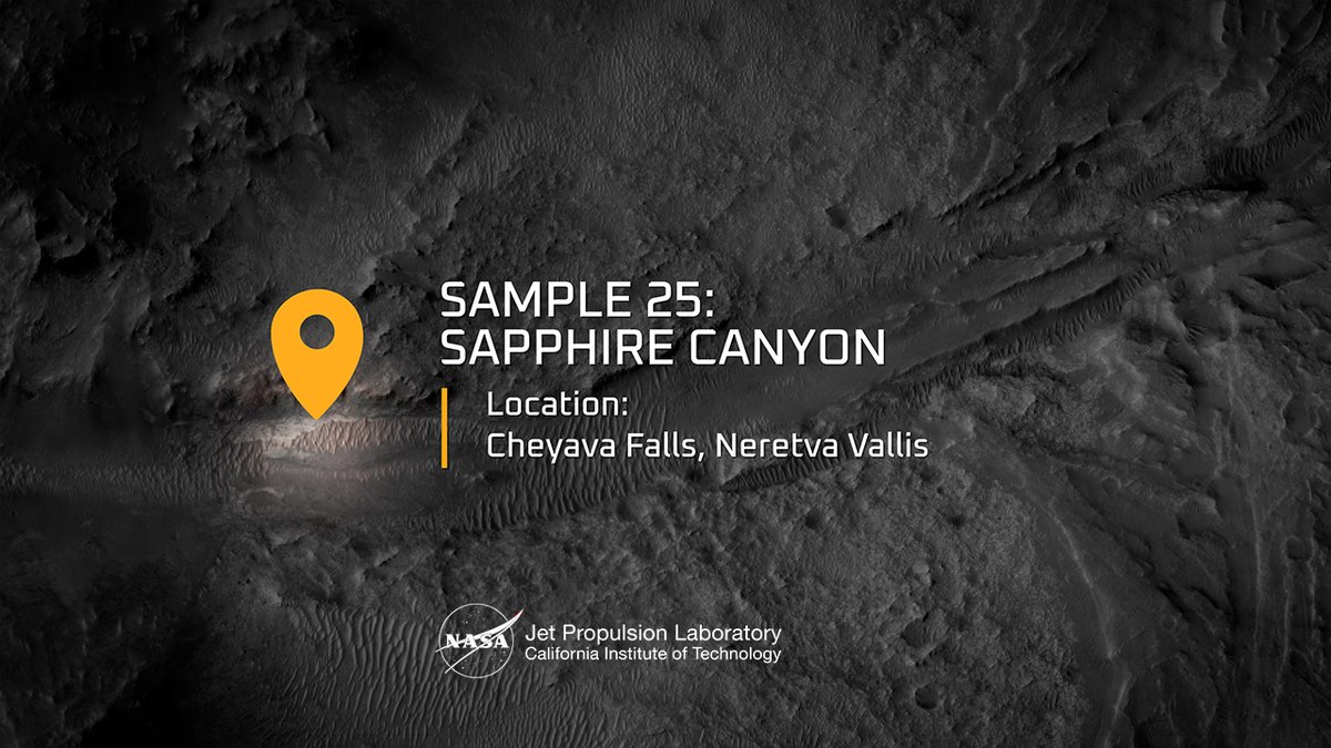 Each sample I collect has a story. This one is called Sapphire Canyon, and it was taken from a mineral-veined rock that might hold clues about past microscopic life on Mars. Learn more about this intriguing rock from Morgan Cable, a research scientist on my team.