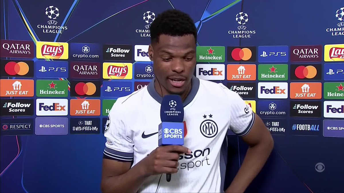 Scores a brace against Barca ✅ Roasts Micah Richards ✅ Denzel Dumfries had a night 🥵