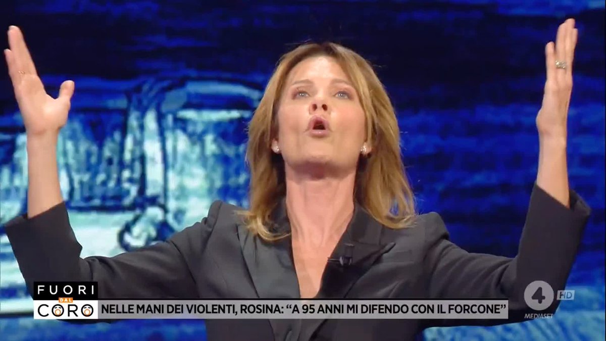 "Se un delinquente entra in casa mia, qualunque reazione io abbia devono darmi una medaglia al valore perché avrò tolto un delinquente dalla circolazione!" Hoara Borselli a #Fuoridalcoro