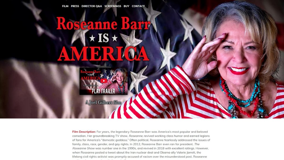 NEW TRAILER: "Roseanne Barr Is America" » LIVE X STREAM: