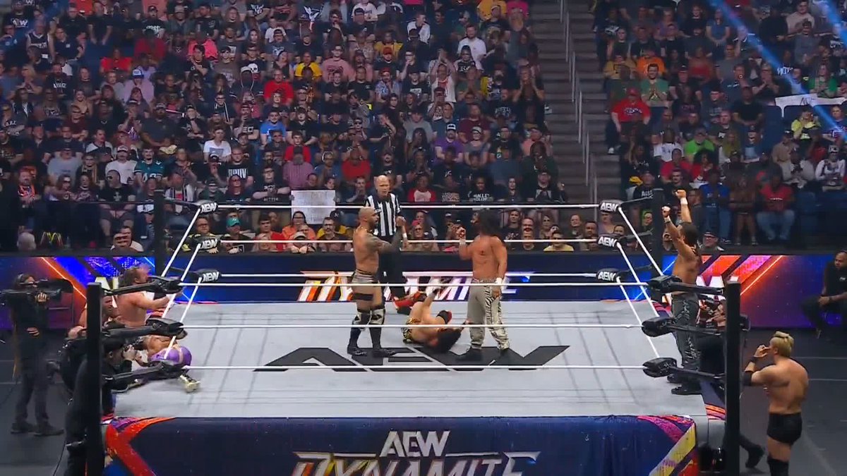 What year is it?! Watch #AEWDynamite LIVE on TBS &amp; MAX Kenny Omega | Mark Briscoe | Speedball Mike Bailey | Kevin Knight ケビン・ナイト | Ricochet | @RainmakerXOkada | @YoungBucks