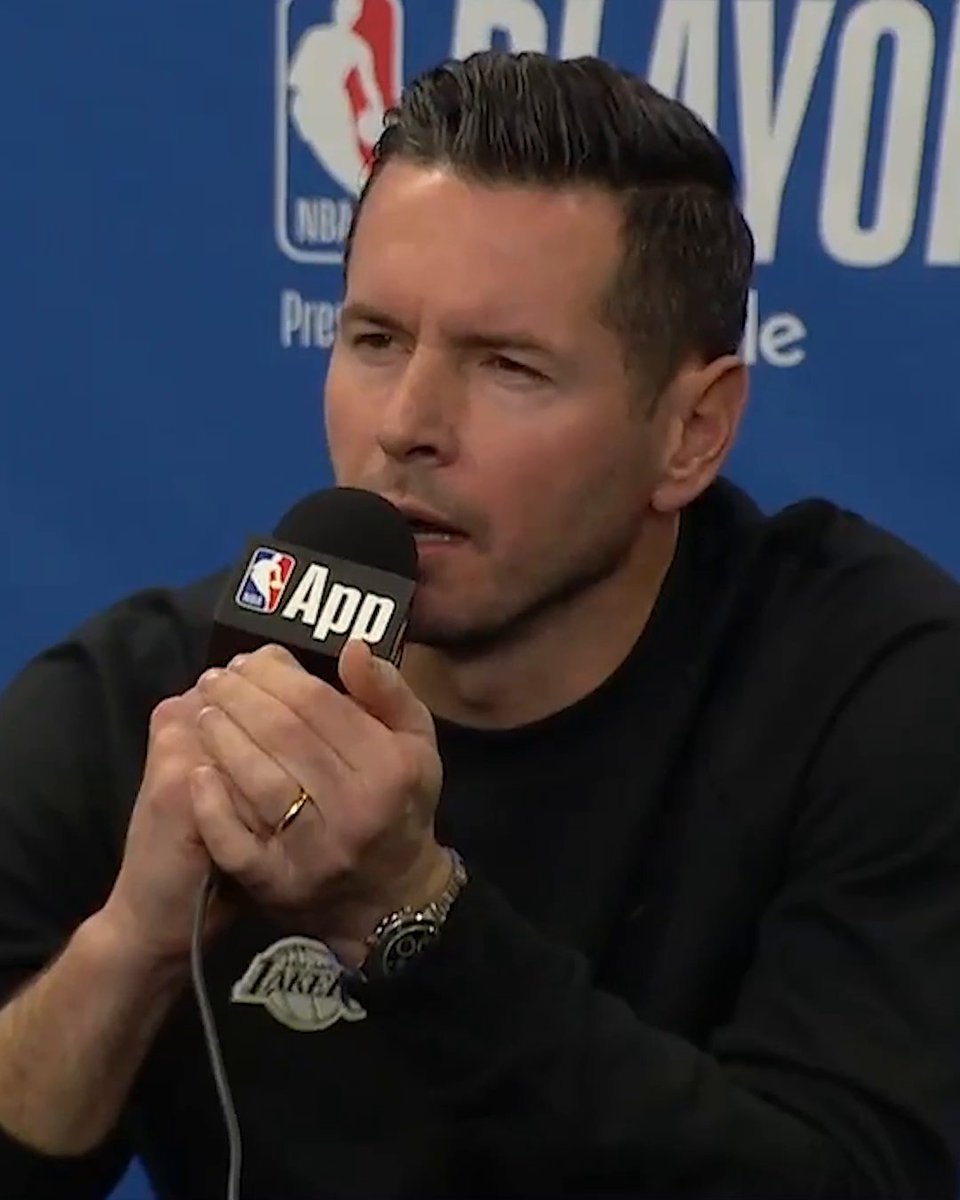 JJ Redick abruptly left the press conference after being asked whether he plans to rely on his Lakers assistant coaches for fourth-quarter substitutions.