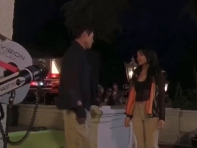 Aaliyah filming Romeo Must Die with Jet Li