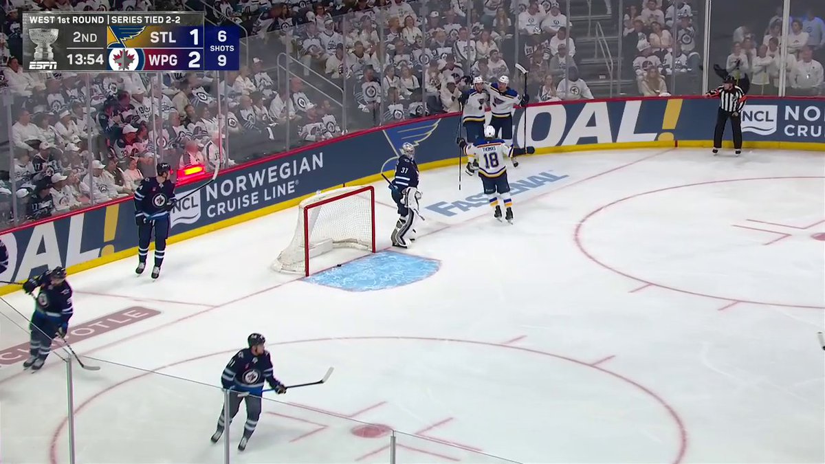 Jimmy Snuggerud ties this game right back up! 🎶 #StanleyCup 🇺🇸: ESPN ➡️ 🇨🇦: Sportsnet or stream on Sportsnet+ ➡️