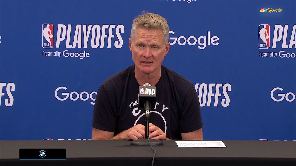 "It's the dumbest thing I've ever heard, but we have to take it through the league process to get that changed." Kerr wants to see rule a change after the Rockets went at Steph's thumb all night