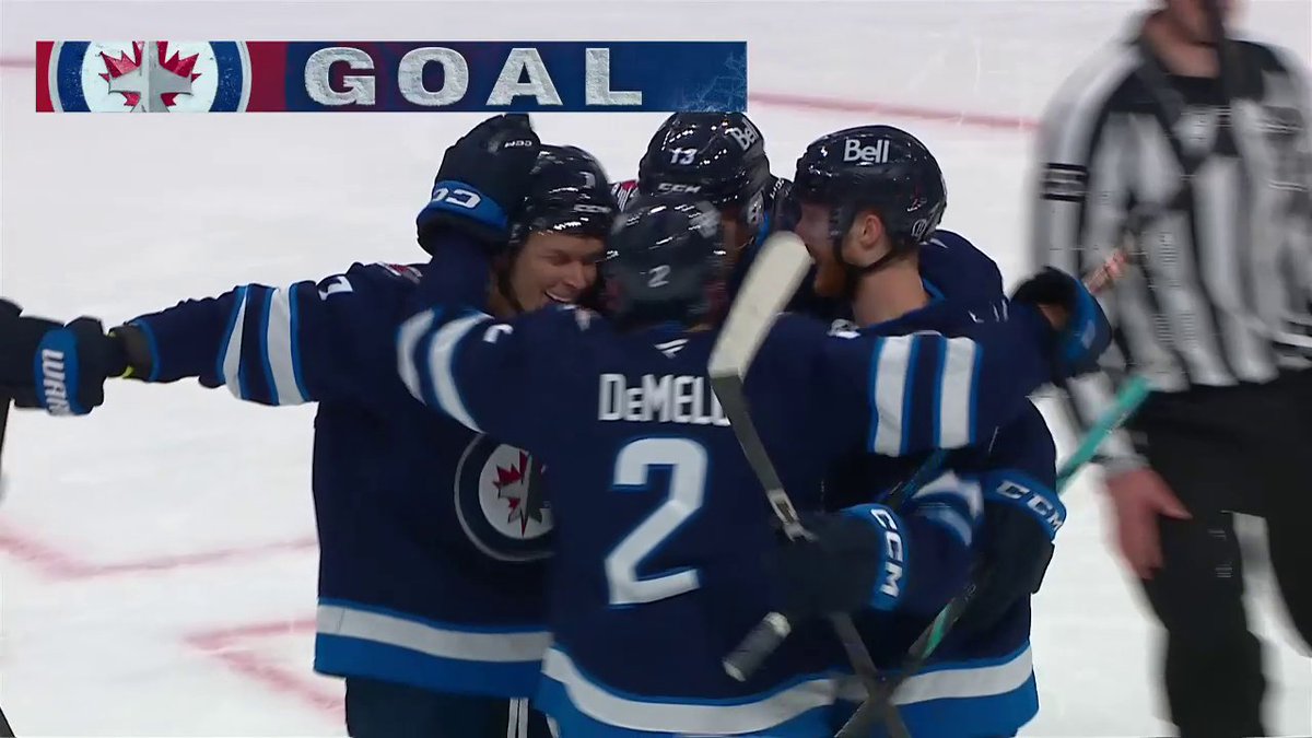 The Winnipeg Jets are back in front thanks to Dylan DeMelo! ✈️ #StanleyCup 🇺🇸: ESPN ➡️ 🇨🇦: Sportsnet or stream on Sportsnet+ ➡️